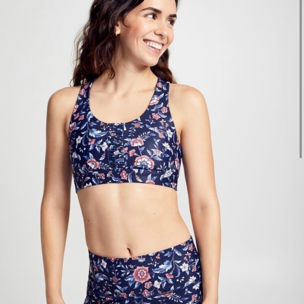SOUL BY SOULCYCLE
Ruched Floral Sports Bra XL NWT
